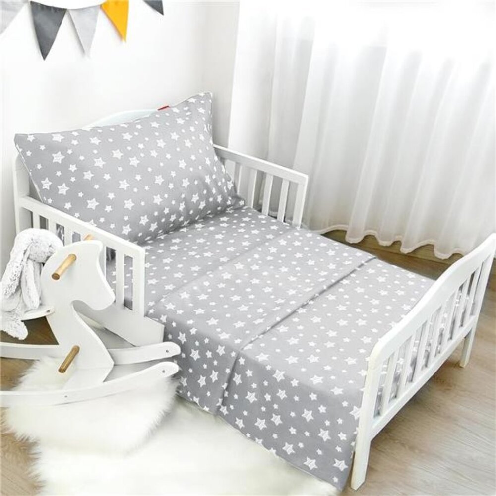 Toddler Bed Sheets, 3 Piece Toddler Sheet Set, Soft Breathable Crib